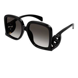 Gucci Black Square Gradient Lens Sunglasses